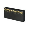 Black Gold Foil Book-Style Rigid Gift Box with Gold Tray Black Gold Foil Book-Style Rigid Gift Box with Gold Tray