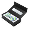 Black Textured Rigid Bow Tie Gift Box with Window Insert Black Textured Rigid Bow Tie Gift Box with Window Insert