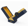 Double-Door Skincare Serum Box with Gold Insert and Logo