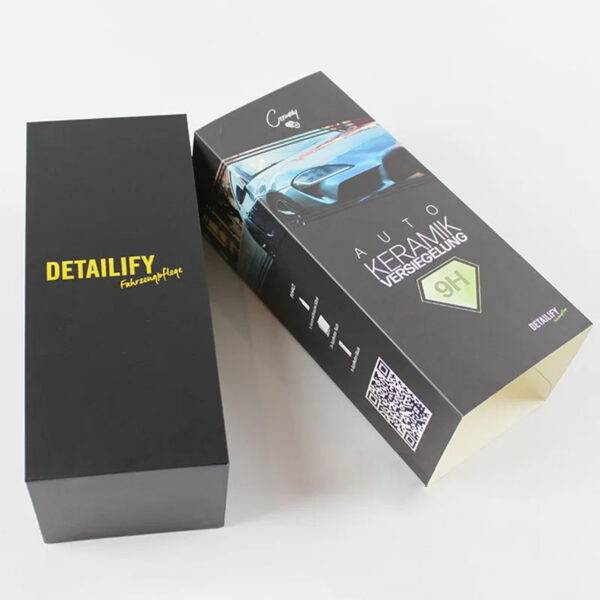 Foil Logo Auto Ceramic Coating Rigid Box with Foam Insert
