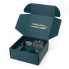 Gold Foil Christmas Glassware Gift Box with Die Cut Insert