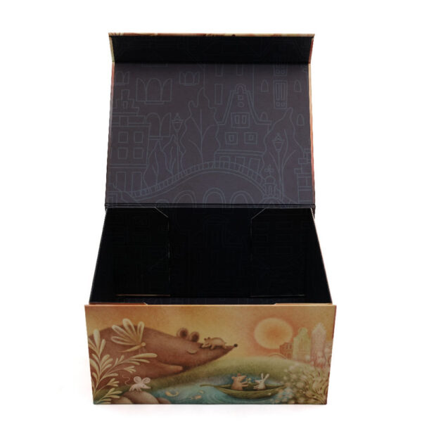 Illustrated Magnetic Rigid Baby Blanket Gift Packaging Box