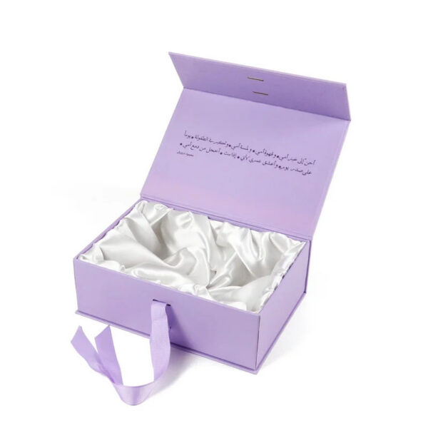 Lavender Rigid Mother's Day Gift Box with Satin Lining