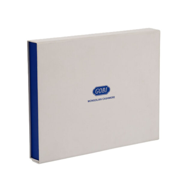 Logo Printed Cashmere Apparel Gift Box with Ribbon Closure