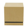 Logo Printed Kraft Hinged Candle Box with Black Inner Tray