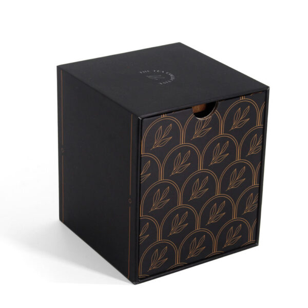 Luxury Rigid Drawer Candle Gift Box with Printed Sleeve