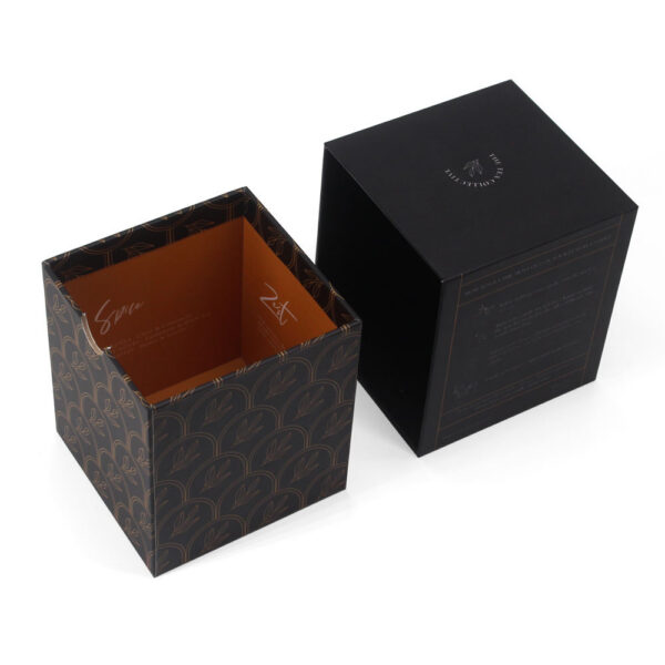 Luxury Rigid Drawer Candle Gift Box with Printed Sleeve
