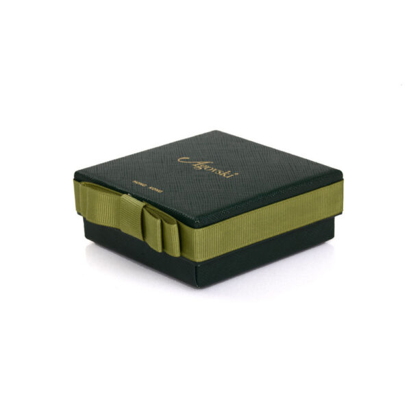 Luxury Rigid Jewelry Gift Box with Grosgrain Ribbon