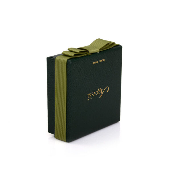 Luxury Rigid Jewelry Gift Box with Grosgrain Ribbon