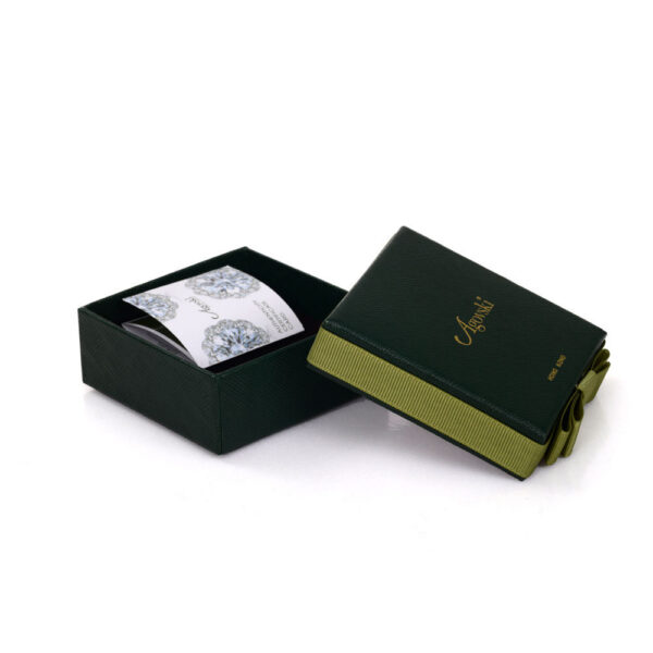 Luxury Rigid Jewelry Gift Box with Grosgrain Ribbon