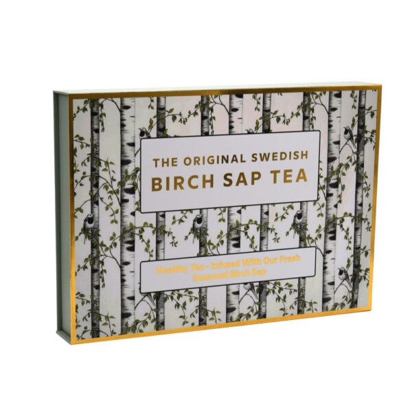 Luxury Rigid Magnetic Birch Sap Tea Tin Box with Insert Luxury Rigid Magnetic Birch Sap Tea Tin Box with Insert