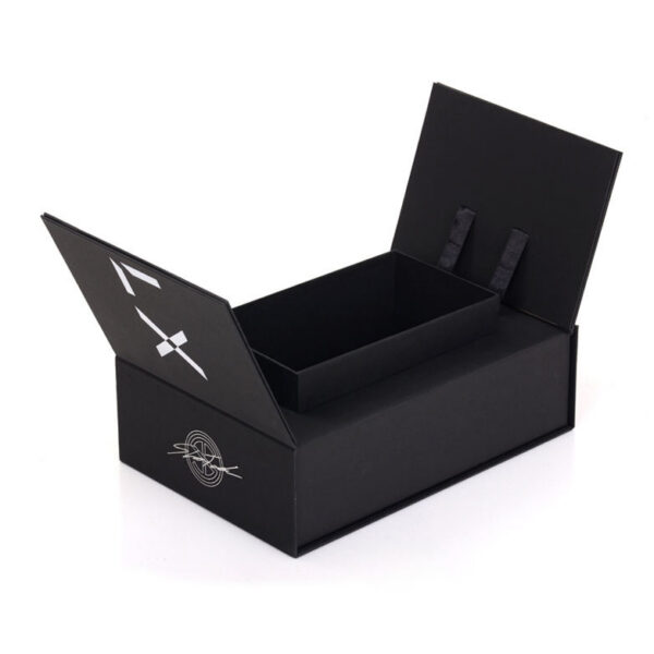Raised inner tray with ribbon stays