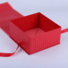 Red Collapsible Period Care Gift Box with Ribbon Closure