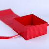 Red Collapsible Period Care Gift Box with Ribbon Closure