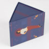 Triangular Rigid Textile Gift Box with Full-Color Print