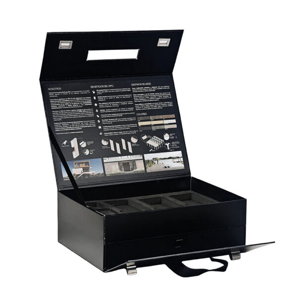 Wood Plastic Composite Sample Presentation Box with Insert