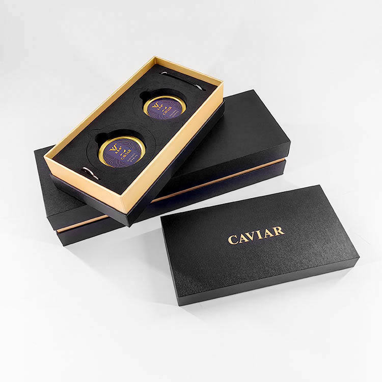 Maßgefertigte schwarze Werbeboxen von Caviar