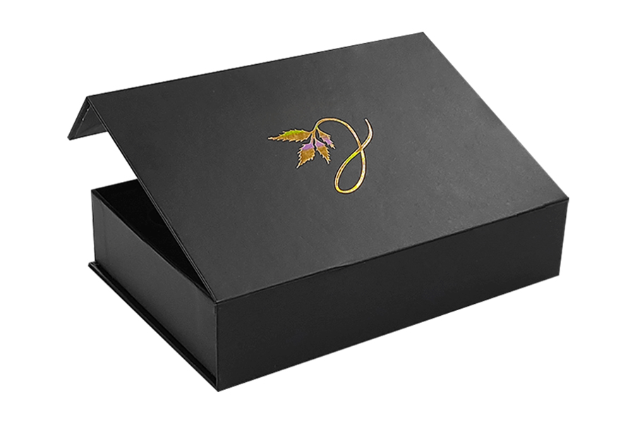 Umweltfreundliche Verpackungsschachtel aus Kunstdruckpapier mit Magnetverschluss und Klappdeckel
